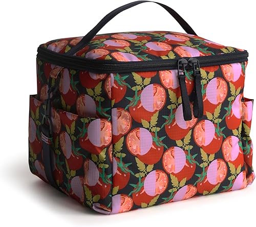 Miniatura 9 de Vera Bradley Refrigerador de almuerzo reciclado Ripstop para mujer, Negro -