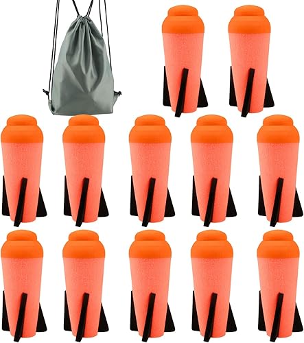 Ruibytree Mega Misil Recambio para Nerf N-Strike Elite Series, 12 paquetes, compatible con dardos Mega misiles de repuesto de balas de espuma para