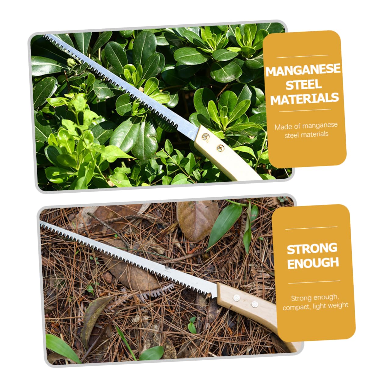 Abaodam 3 Ensembles Scie À Main De Jardinage Scie Pliante Portable Pour Élagage Arbres Outils De Camping Pour Usage Extérieur 2 Pièces * 3