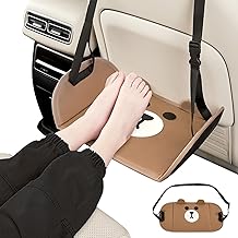 Airplane Footrest Hammock, Adjustable Travel Leg Rest, Under Desk Footrest, Must-Have for Adults and Kids on Long Journeys, Plane, Car, Home or Offices Use, 18.11 x 9.65 inches
