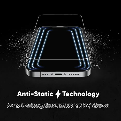 Miniatura 4 de FLOLAB NanoArmour ONETIME - Funda compatible con protector de pantalla para iPhone 15 Pro, vidrio templado ultra transparente de grado militar,
