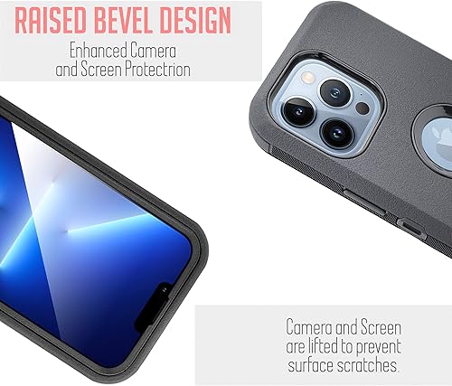 Miniatura 3 de Jackpot Wireless Diseñado para iPhone 13 PRO (6.1 pulgadas) Funda de protección completa de cuerpo completo clip de cinturón resistente con