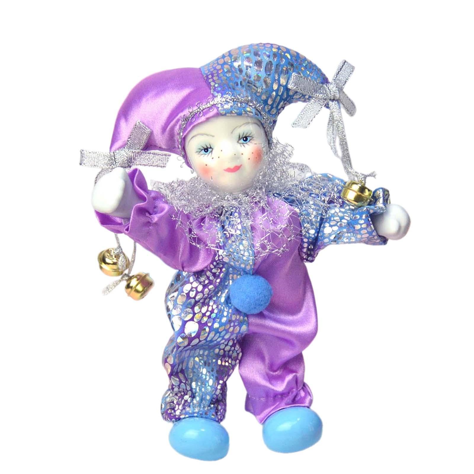 Sharplace Clownpuppe, Ornament, Heimdekoration, Display, Handbemalte