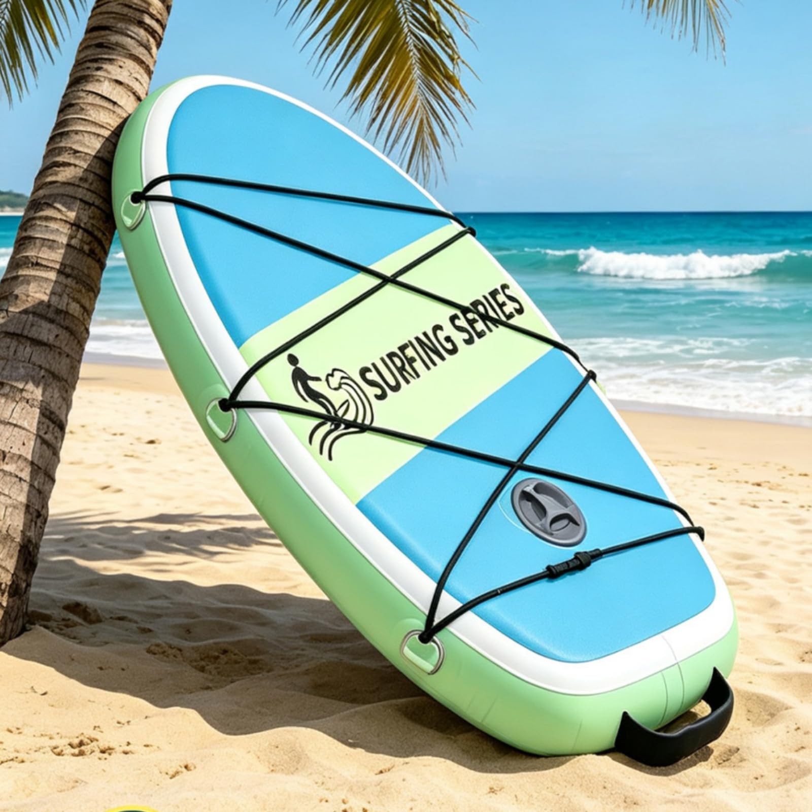 Tabla Inflable para Niños Surf Paddle Body Board Tabla de Agua Colchoneta con Cubierta Cepillada y Transporte Sencillo Adecuada para Piscina Playa Suaves