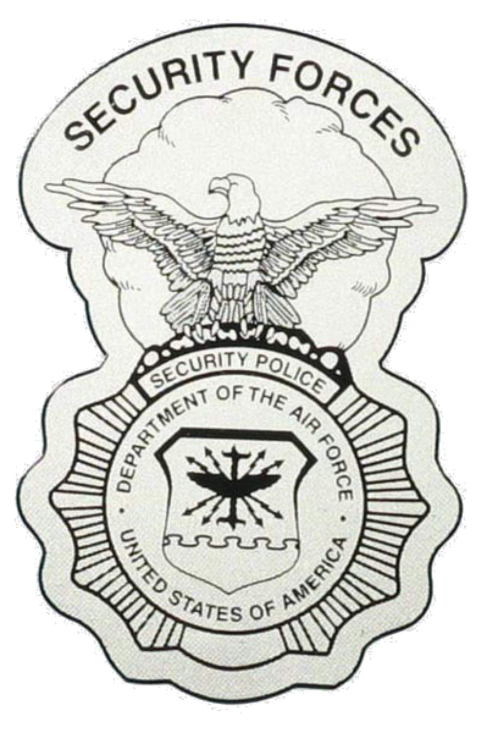HNPUSAF Security Forces Shield Decal - Veteran Owned Business