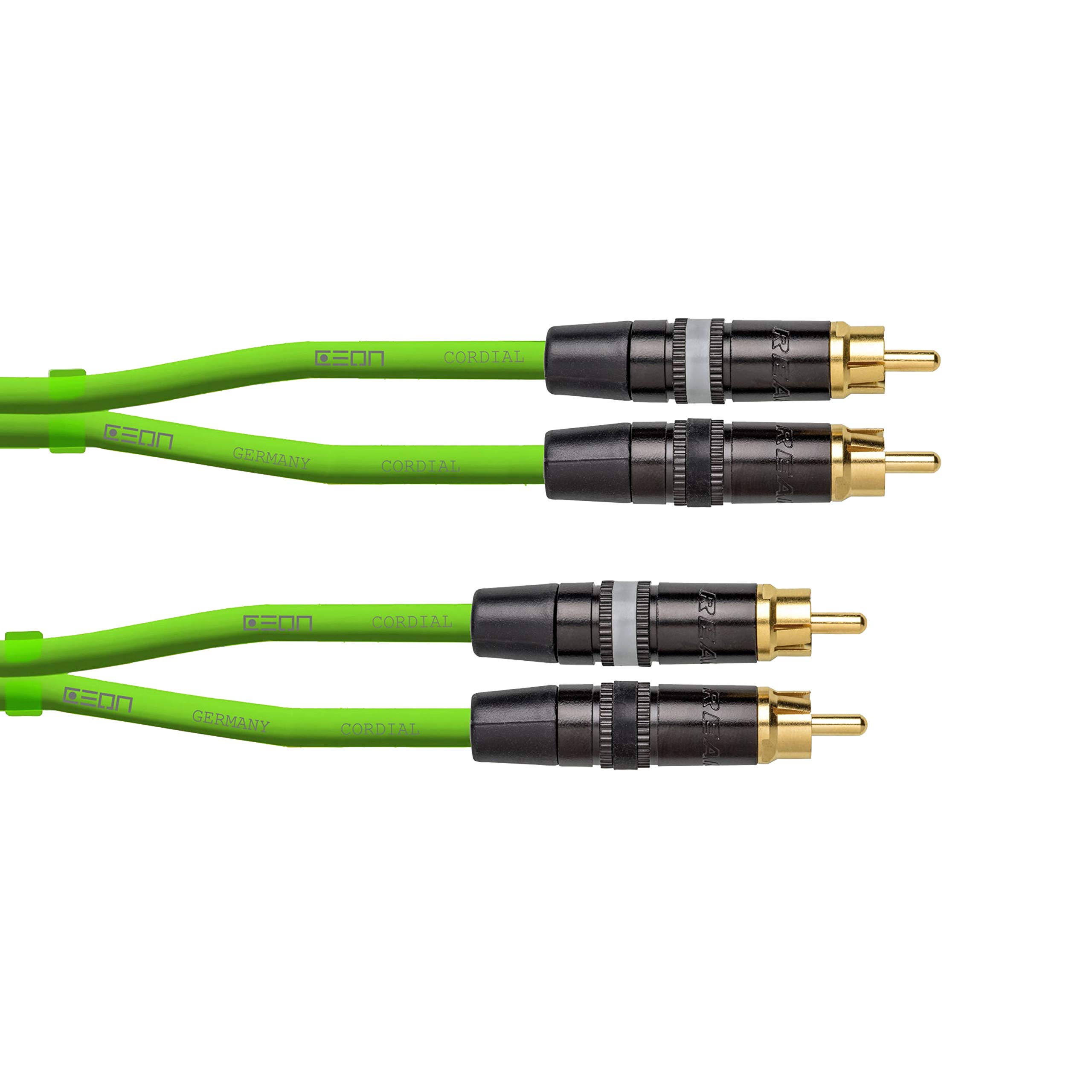 CORDIAL CABLES RCA/RCA 60cm grün DJ-Kabel Ceon RCA