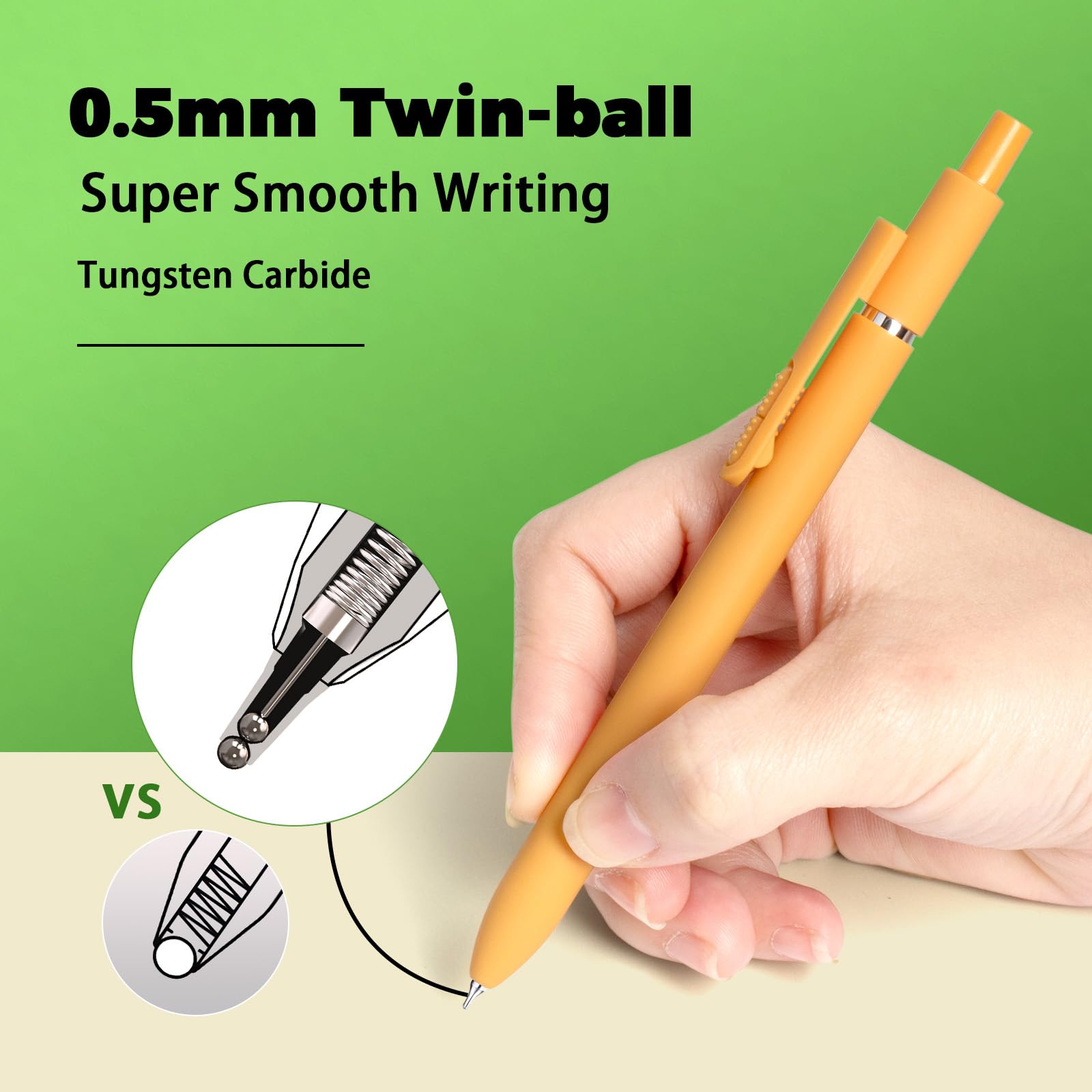 Gel Pens 16 Pcs Quick Dry Black Ink Pen Fine Point 0 5mm Smooth Writing Pen Large Capacity — view 2