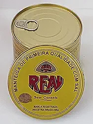 Manteiga Real Sem Conservante, com Sal, Lata 500g