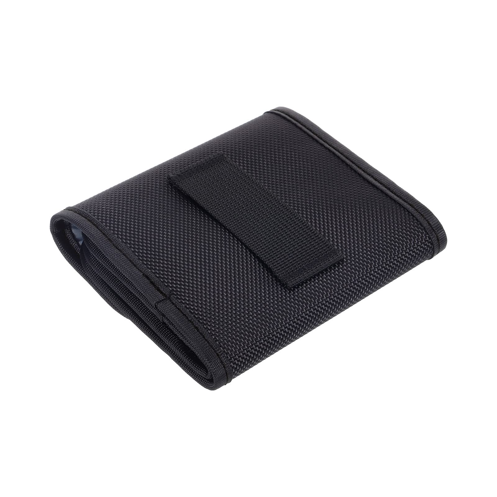 PATIKIL 82mm Filtro Fotocamera Custodia, 3 Tasche Resistente all'Acqua Antipolvere Borsa per Trasporto e Conservazione Filtri, Nero