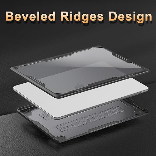 Miniatura 4 de MOSISO Funda compatible con MacBook Air de 15 pulgadas 2023 2024 versión A2941 M2 Touch ID, carcasa rígida de plástico resistente geométrica