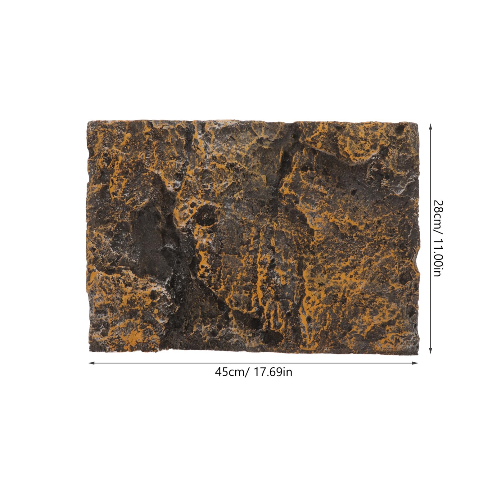 Mikikit Rock Decorative Panels Aquarium Terrarium Background Substrate Rocks Turtle Tank Reptile Stone Aquatic Fish Tank Decorations Enclosure Snake Habitat Decoration Plastic