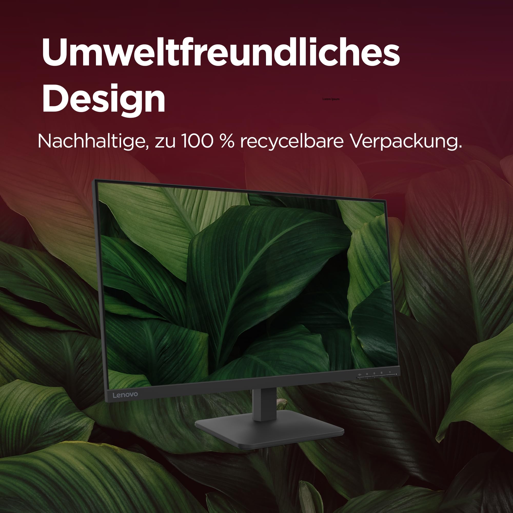 Lenovo L27-41 27'' Full HD WLED Monitor 1920x1080 100Hz 4ms IPS Panel Raven schwarz