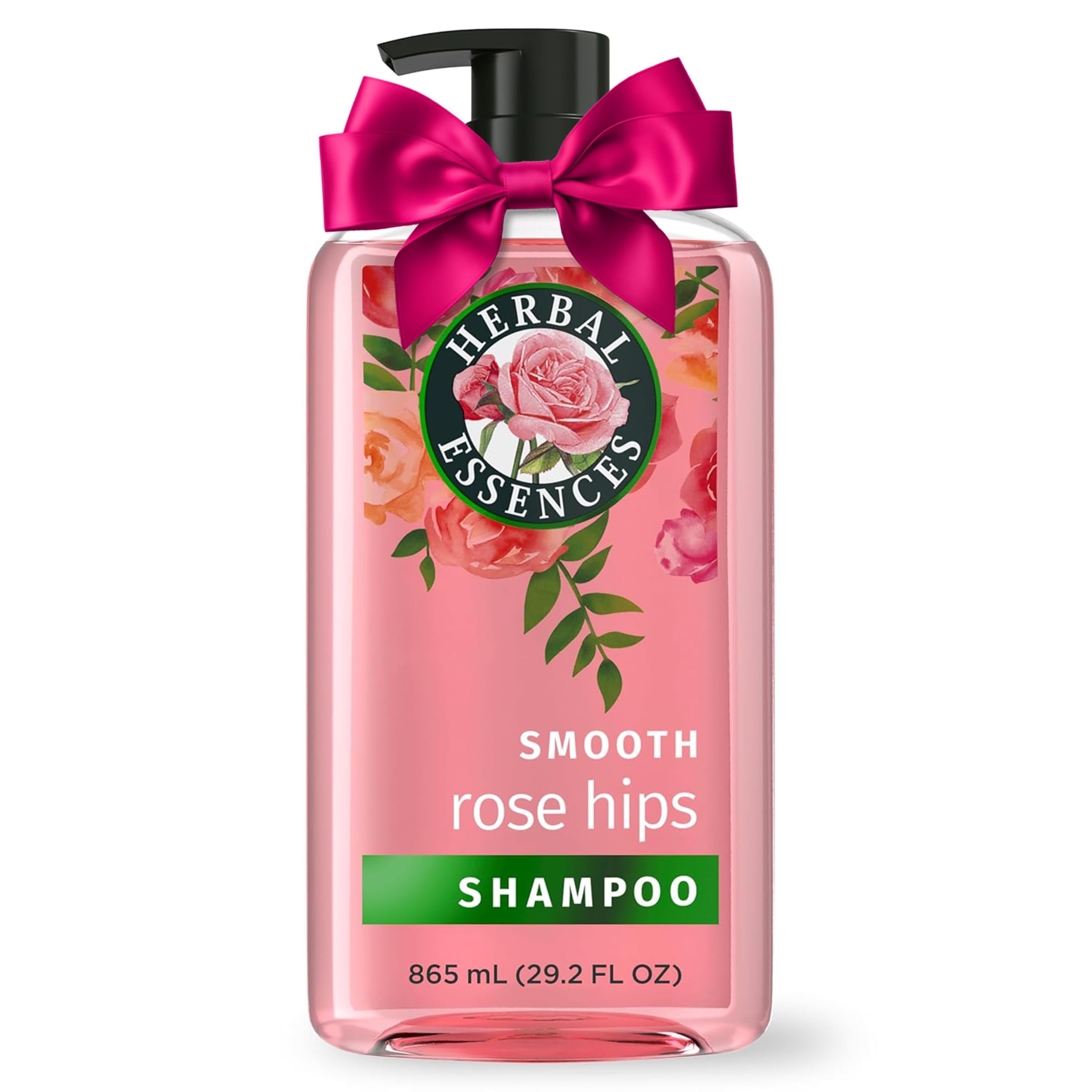 Herbal Essences Rose Hips Shampoo - Smooth, Shiny Hair with Vitamin E & Jojoba, Safe for Color Treated Hair, Floral Scent, Cruelty-Free, Dermatologist-Tested, 29.2 Fl Oz