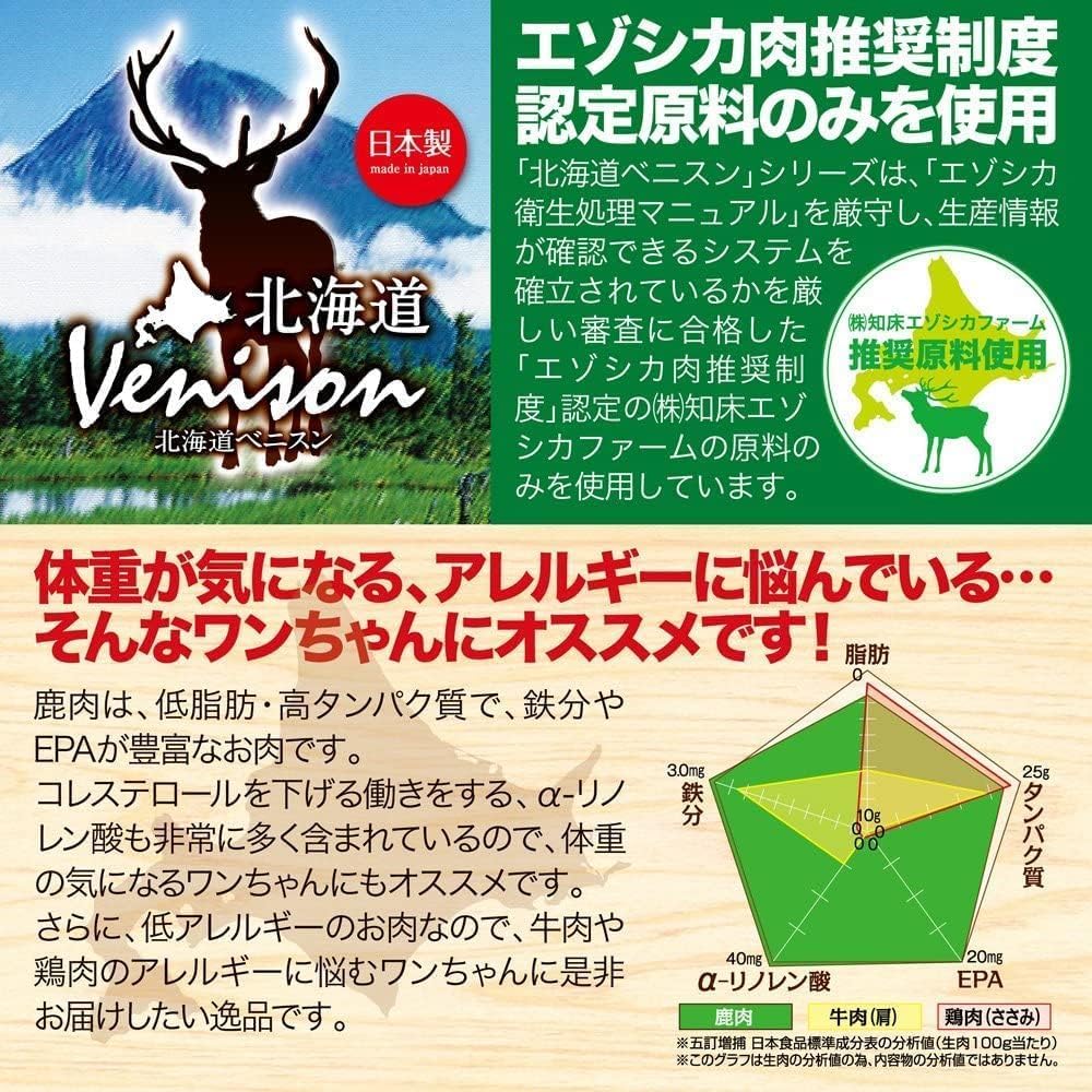 エゾ鹿干し肉 40g×4個 【ヤマシロン】
