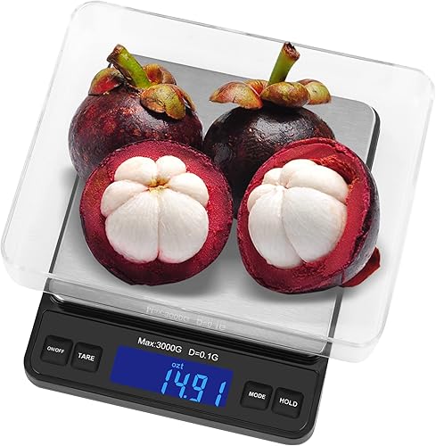 Miniatura 4 de Weighmax Duo Series W-7800 - Báscula de bolsillo digital Pro de alta precisión de 0.1 g/0.01 oz, 105.82 oz, sirve como báscula de cocina y báscula