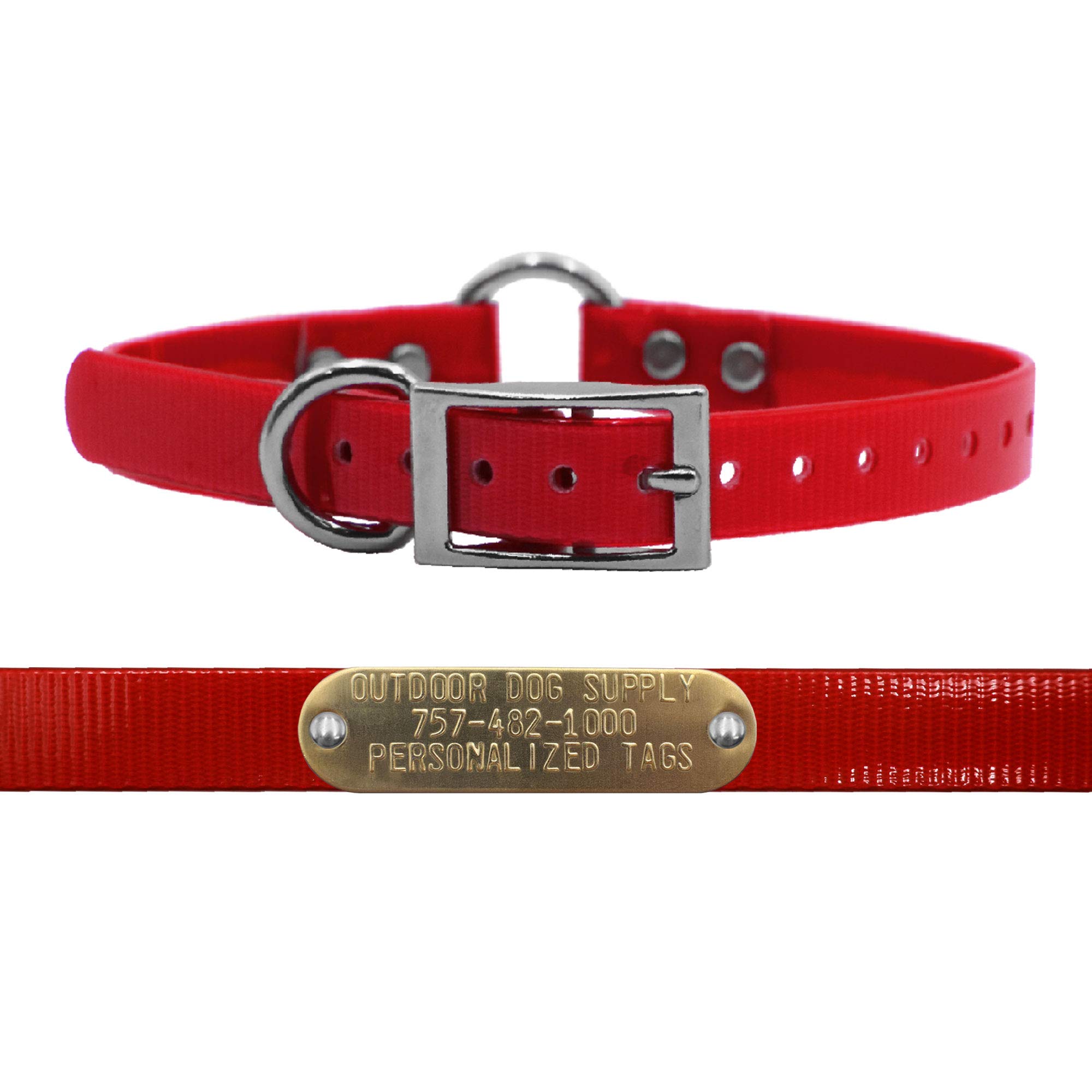 Outdoor Dog Supply Red Lightweight Dog Collar