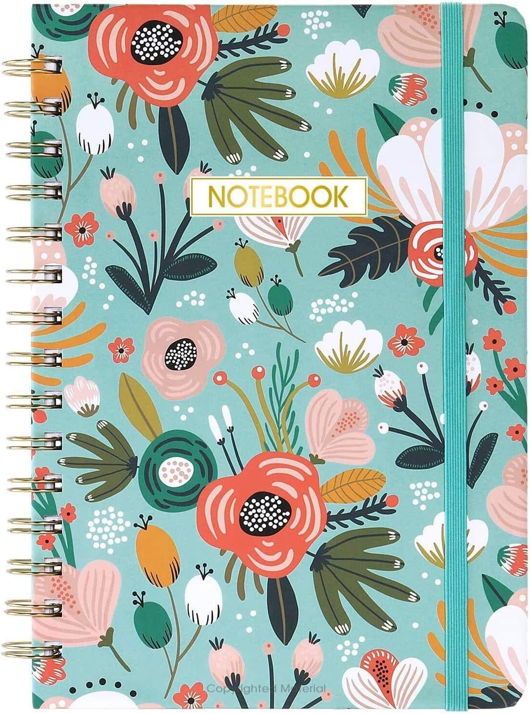 Ruled Journal/Notebook- Lined Journal, 6.3" X 8.35", Hardcover, Back Pocket, Strong Twin-Wire Binding with Premium Paper, Lined