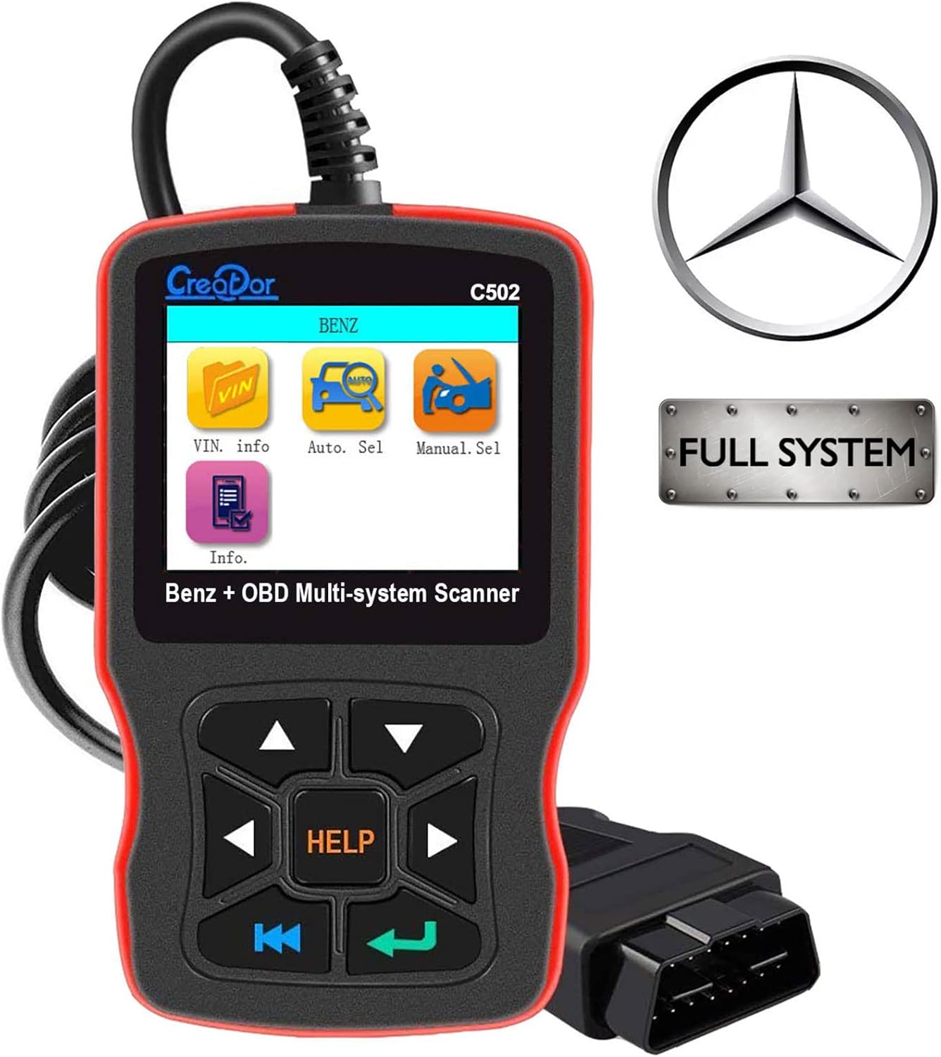 Creator C502 OBD2 Diagnostic Scanner for MercedesBenz Check Engine