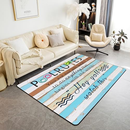 Miniatura 24 de Alfombras coloridas para sala de estar, de 5 x 7 pulgadas, con anzuelo, para niños, niñas, adolescentes, alfombra rústica de granja, antideslizante,