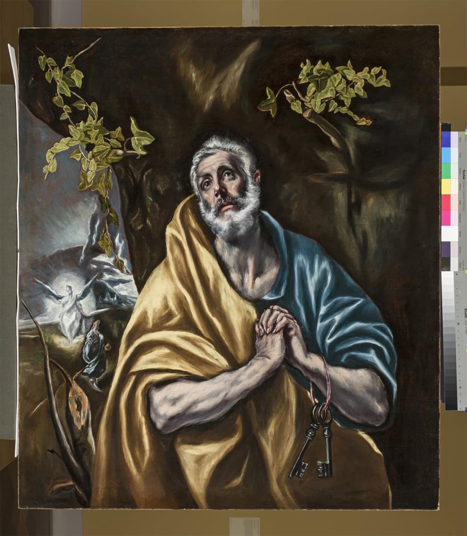 ARTXLXXBN Famous Print Painting Colorful Art Print the Penitent Saint Peter by El Greco Canvas Art Decorations for Home Decor 60x90cm