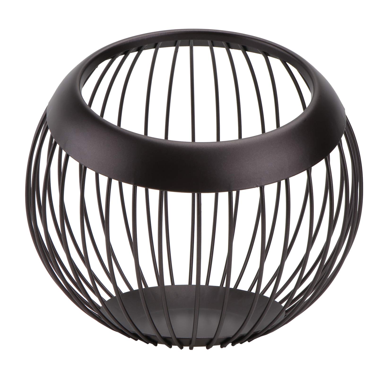 CNfhFRY fruit bowl， Iron Art Round Basket Organizer Metal for Fruit Vegetable Snacks Dessert Kitchen Restaurant Home