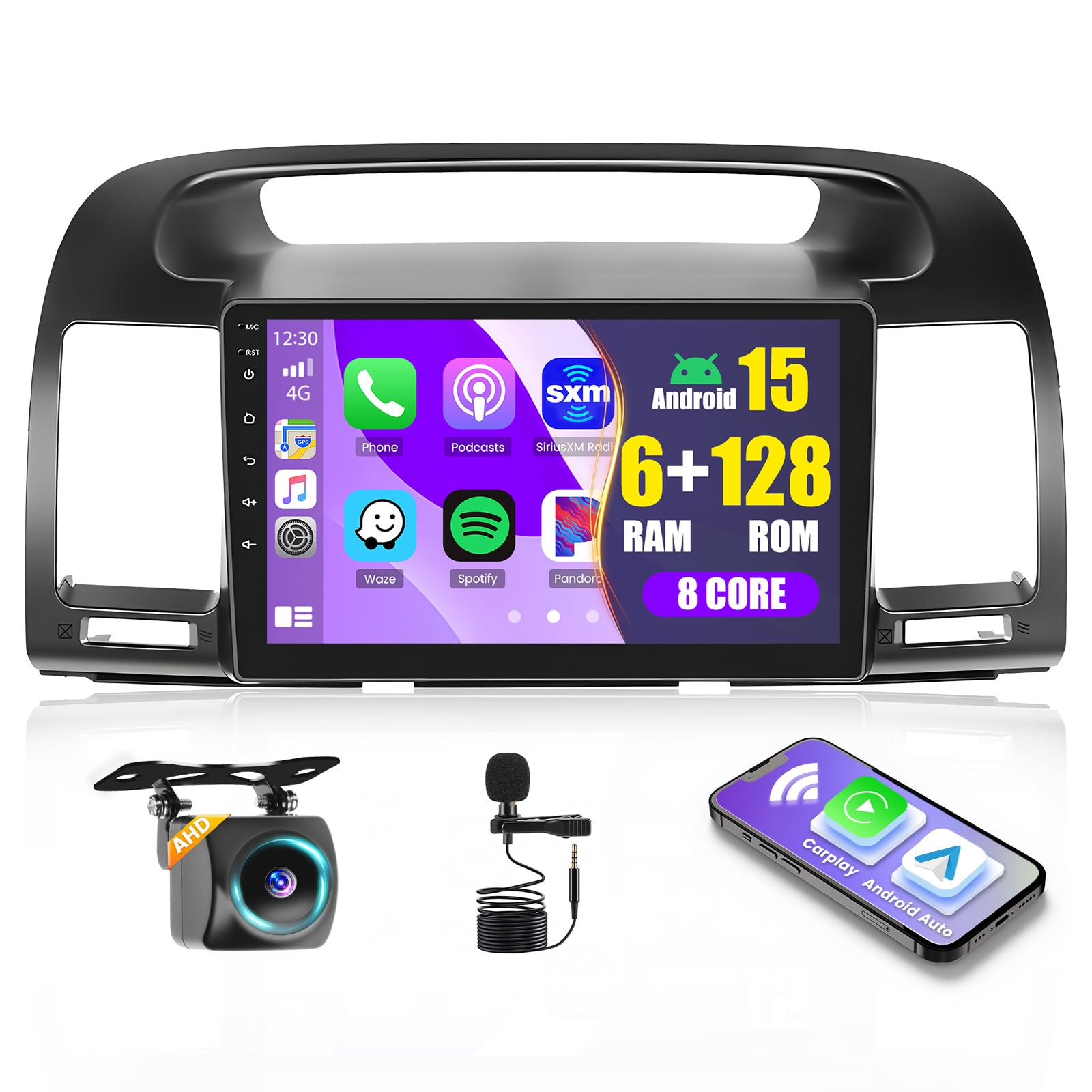 Amazon.com: Roinvou 8 Cores 6+128G Android Car Radio for