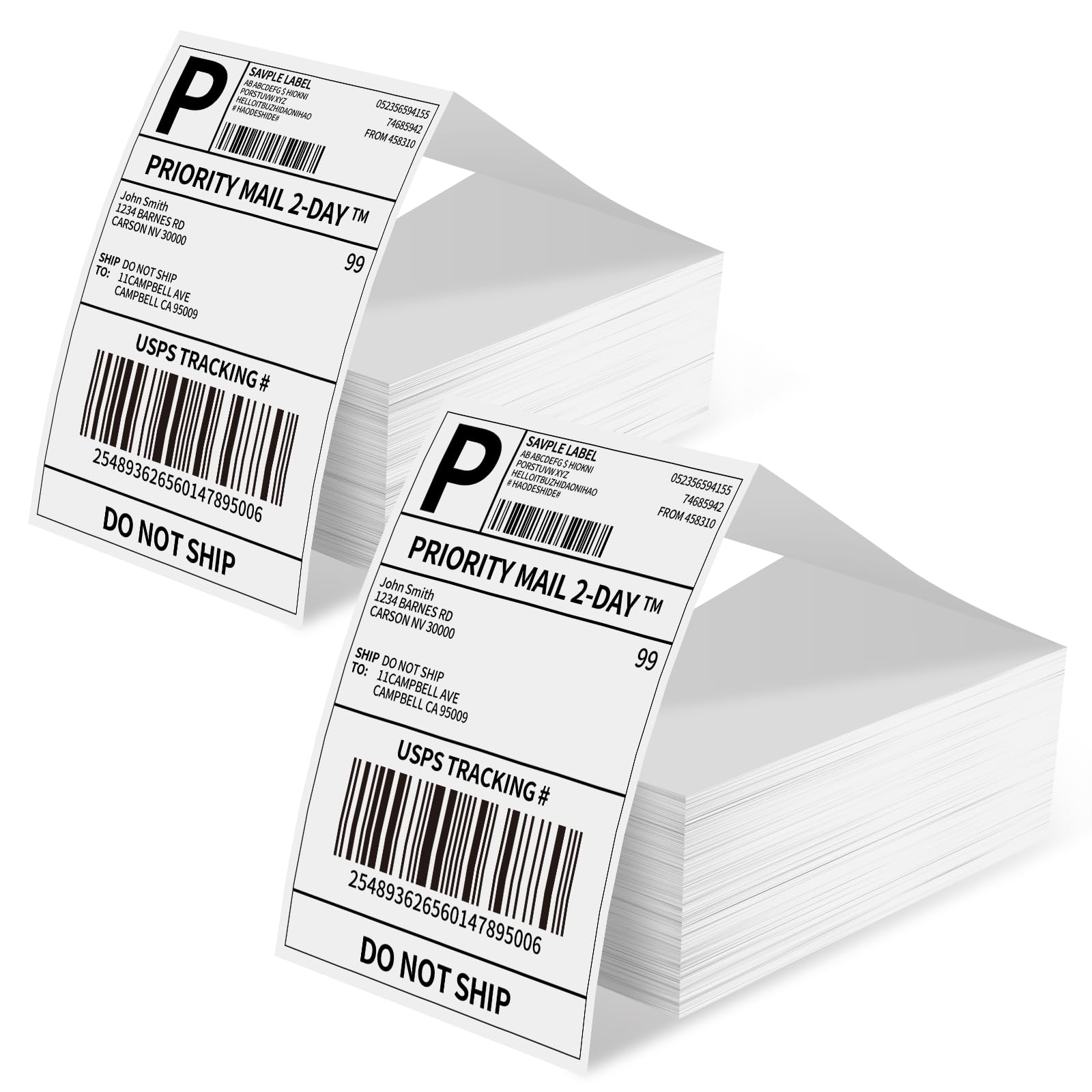 Phomemo Bluetooth Etikettendrucker mit 1000 Versandetiketten Bundle, 4x6 Label Printer für DHL, UPS, DPD, Thermodrucker Kompatibel mit Amazon, Etsy, Shopify, iOS & Android