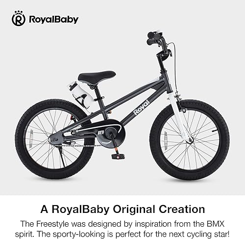 Miniatura 2 de RoyalBaby Kids Bike Freestyle Classic & EZ Balance Pedal Switchable Bicycle, 12 14 16 18 Inch, 3-10 Years Toddler to Big Kids