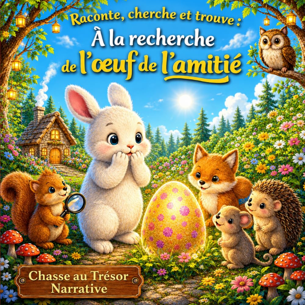 Raconte, cherche et trouve: À la recherche de l’œuf de l’amitié