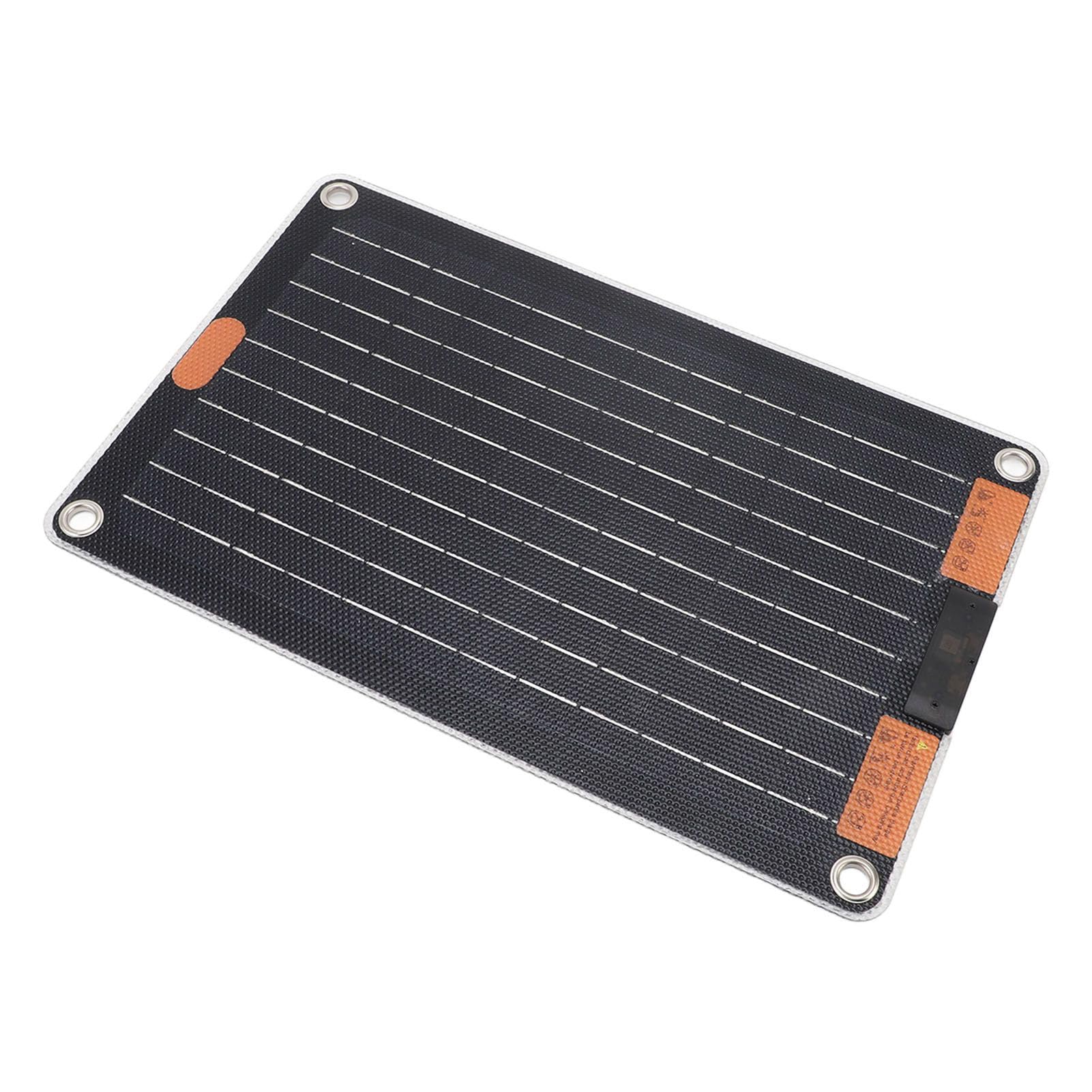 Keenso Chargeur Solaire Portable 30W, Panneau Solaire 5V 3A pour Le Randonnée de Camping