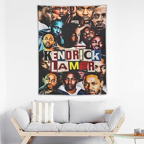 Miniatura 3 de PANCHRATAN Rap Kendrick - Tapiz de hip hop lamar, póster de álbum de música hippie, novedoso para colgar en la pared, tapiz de pared para dormitorio