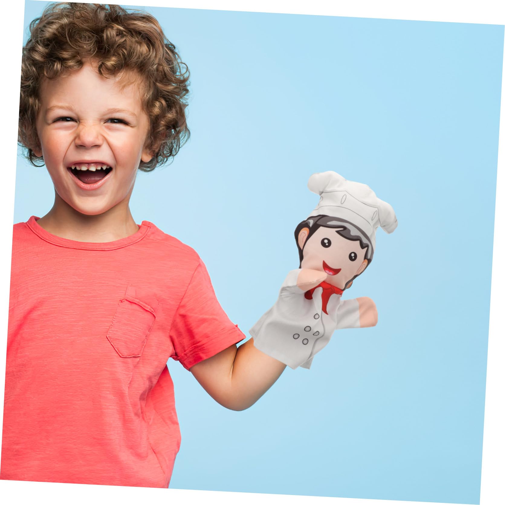 BESTonZON 5 Pz Fantoccio Giocattoli Per Bambini Burattini a Mano Per Pupazzo Di Pezza Pupazzo Di Figura Della Guanti Peluche Professione Cotone Pp Bambino