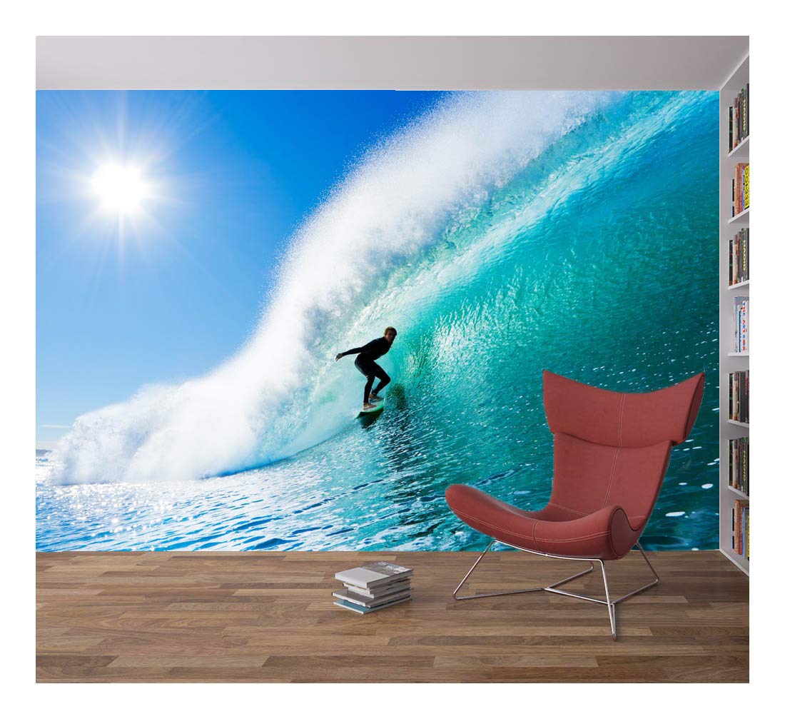 Beach Surfing Sea Wave Ocean Sky Photo Wallpaper Wall Mural Home Bedroom Decoration