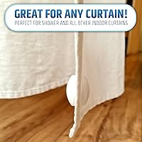 Vista 7 de Powerful Anti-Billowing Magnetic Shower Curtain Weights for Splash-Free Bath Experience - 360° Silicone Wrapped - Will Never Rust - Heavy Magnets