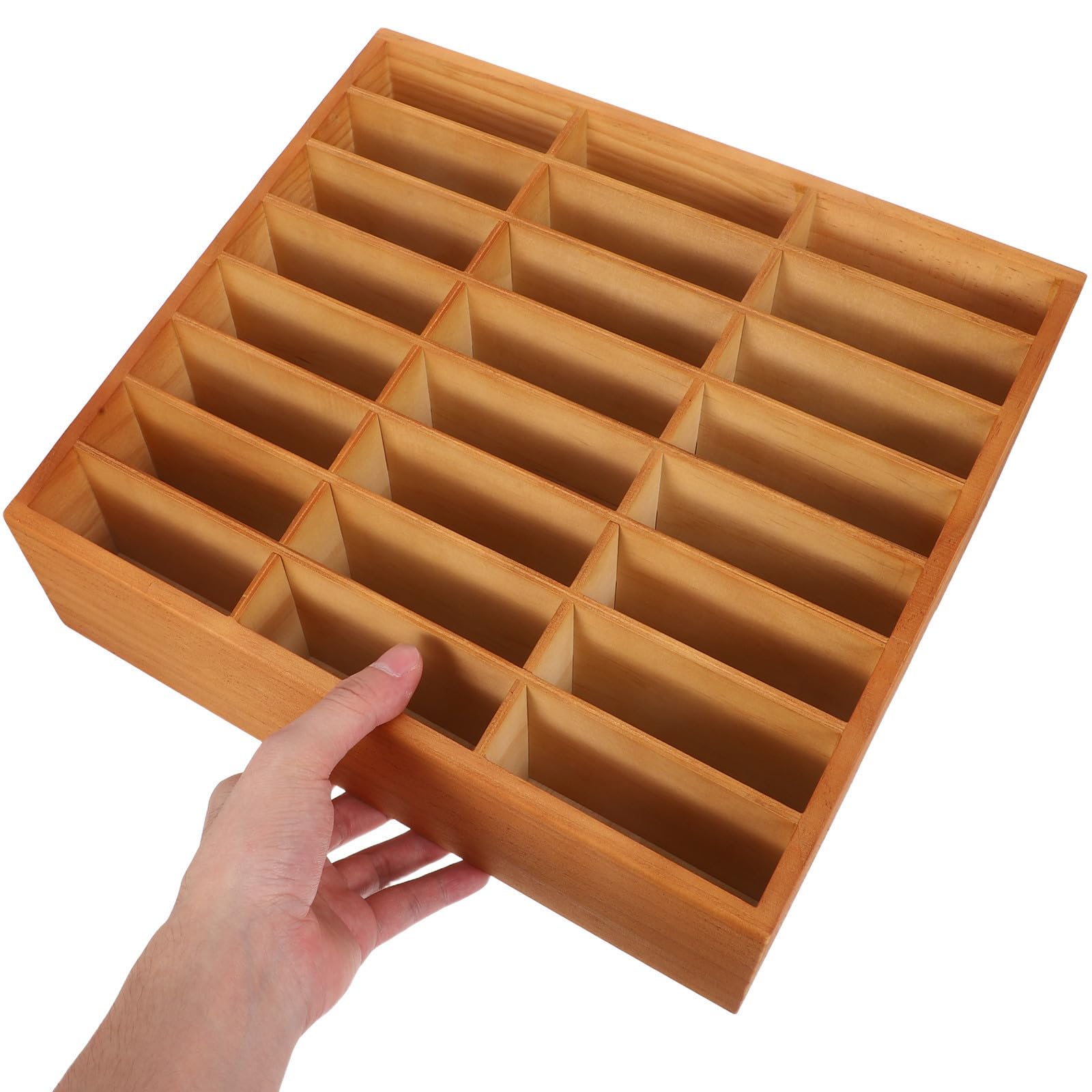 Beaupretty Boîte de Rangement à 24 Compartiments en Bois