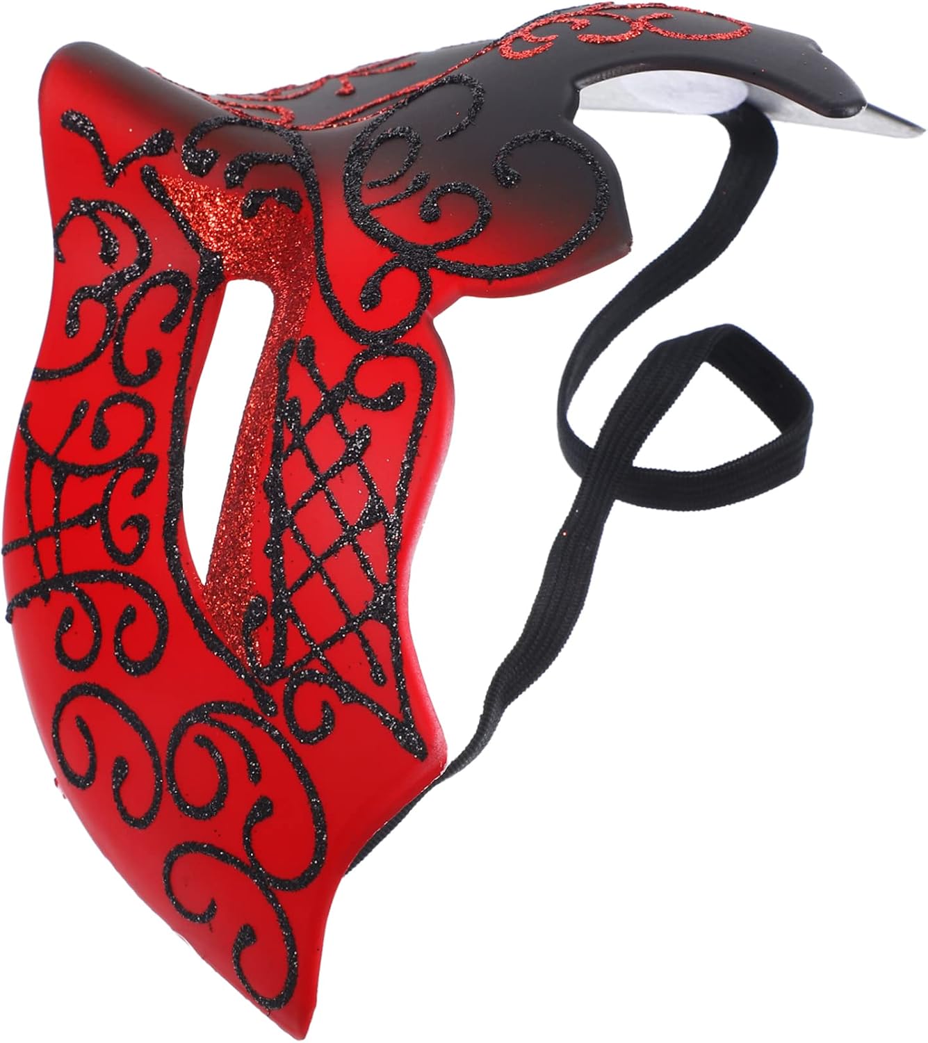 Holibanna Half Face Flame Mask Couple Feathered for Women Blissful Masquerade Full Face Mask Masquerade Ball Mask