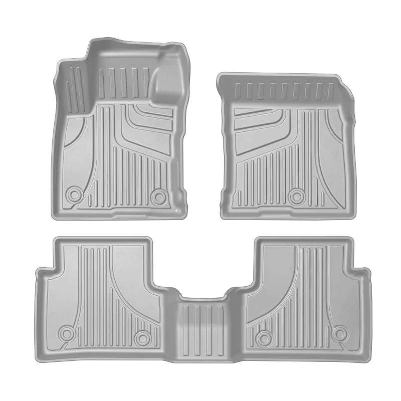 Tapete automotivo em TPE cinza para Ford Bronco Sport 2021–2026 AOMSAZTO, kit com 3 peças