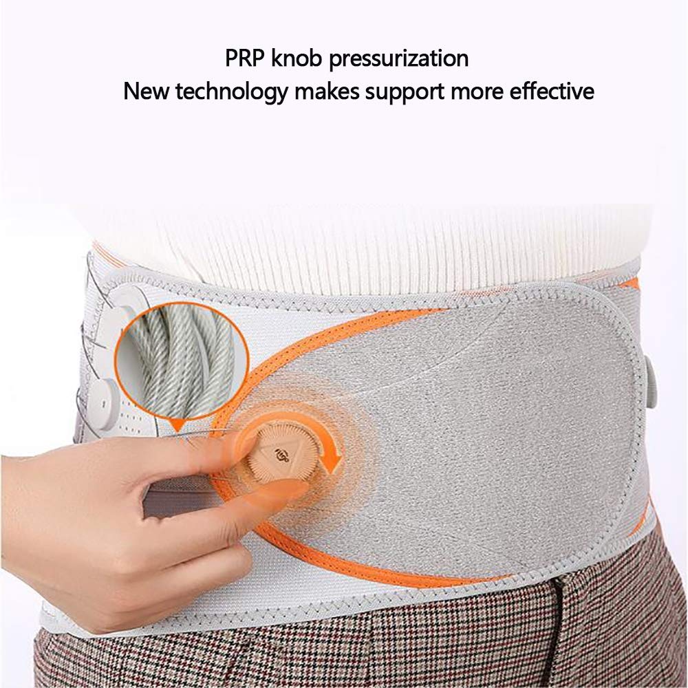 Faja Lumbar Fitness - Cintura Transpirable/Abrazadera Lumbar - Tractor de Hernia de Disco Lumbar Lumbar - para el Alivio del Dolor Lumbar,L
