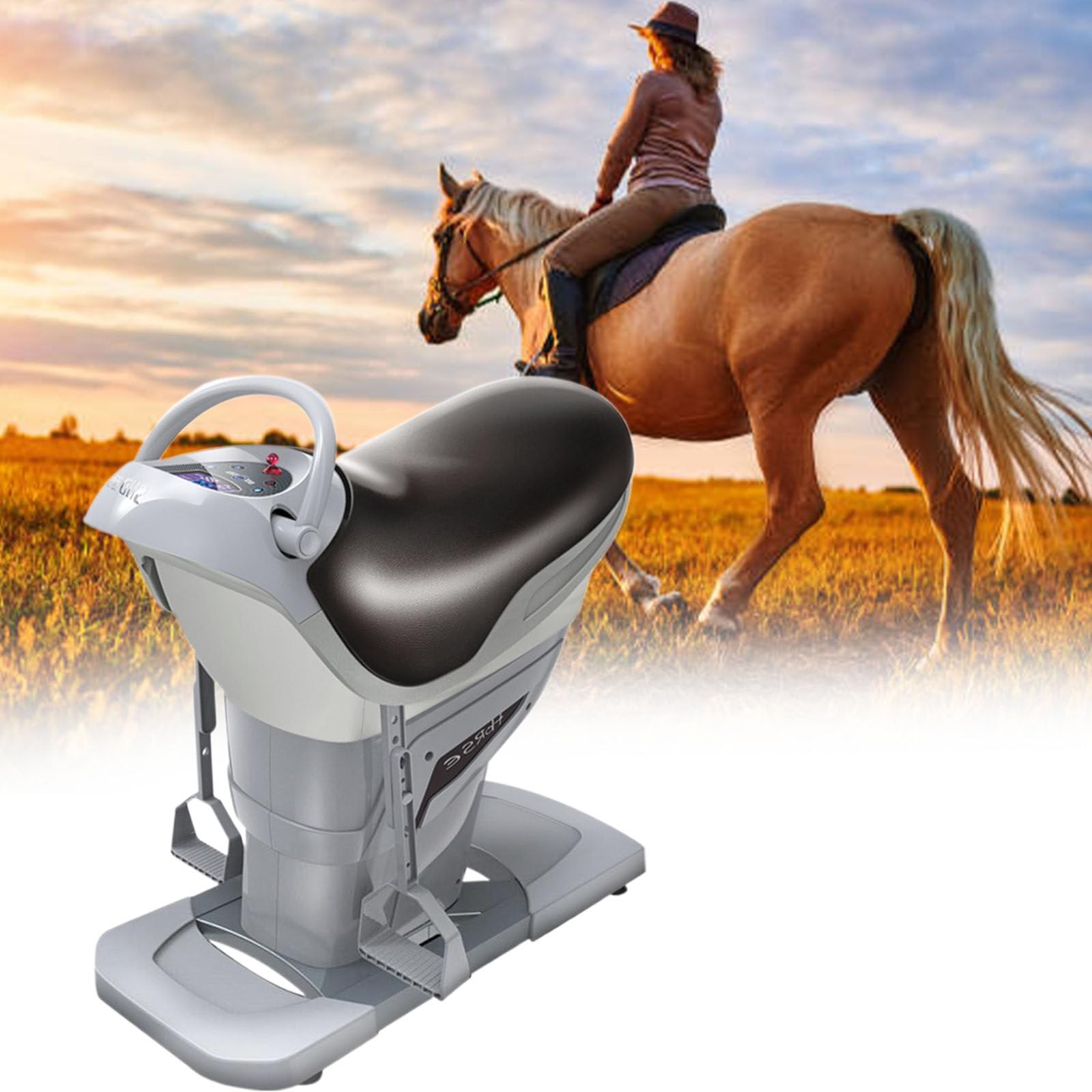 Máquina de Entrenamiento Abdominal con simulación 3D de 200 W para Interiores, Pantalla LCD táctil de un Solo Toque y 3 Modos Ajustables para Cintura y piernas.