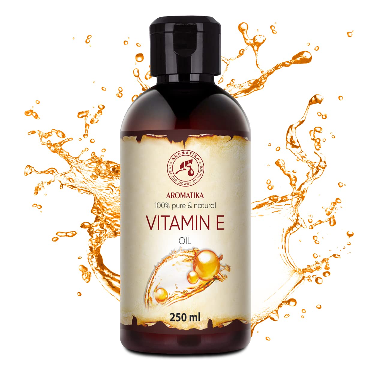 Vitamin E Oil 250ml, Natural Oil, Vitamin E Oil for Face, Good Care for Skin, Hair, Nails, Lips, Oil with Vitamin E - Image 2