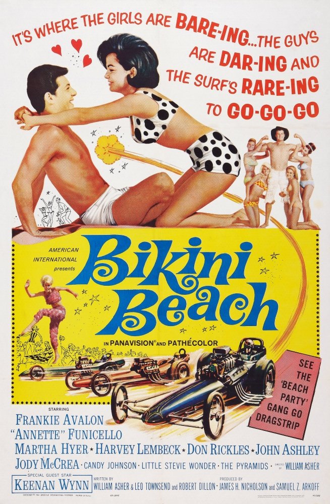 Amazon.com: Posterazzi Bikini Beach Us Art Frankie Avalon Annette