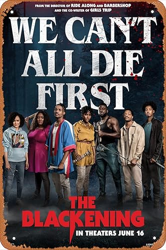 Miniatura 1 de Cartel de película The Blackening (Antoinette Robertson, Dewayne Perkins) - Cartel de hojalata para película, cine, cine, teatro, 8 x 12 pulgadas,