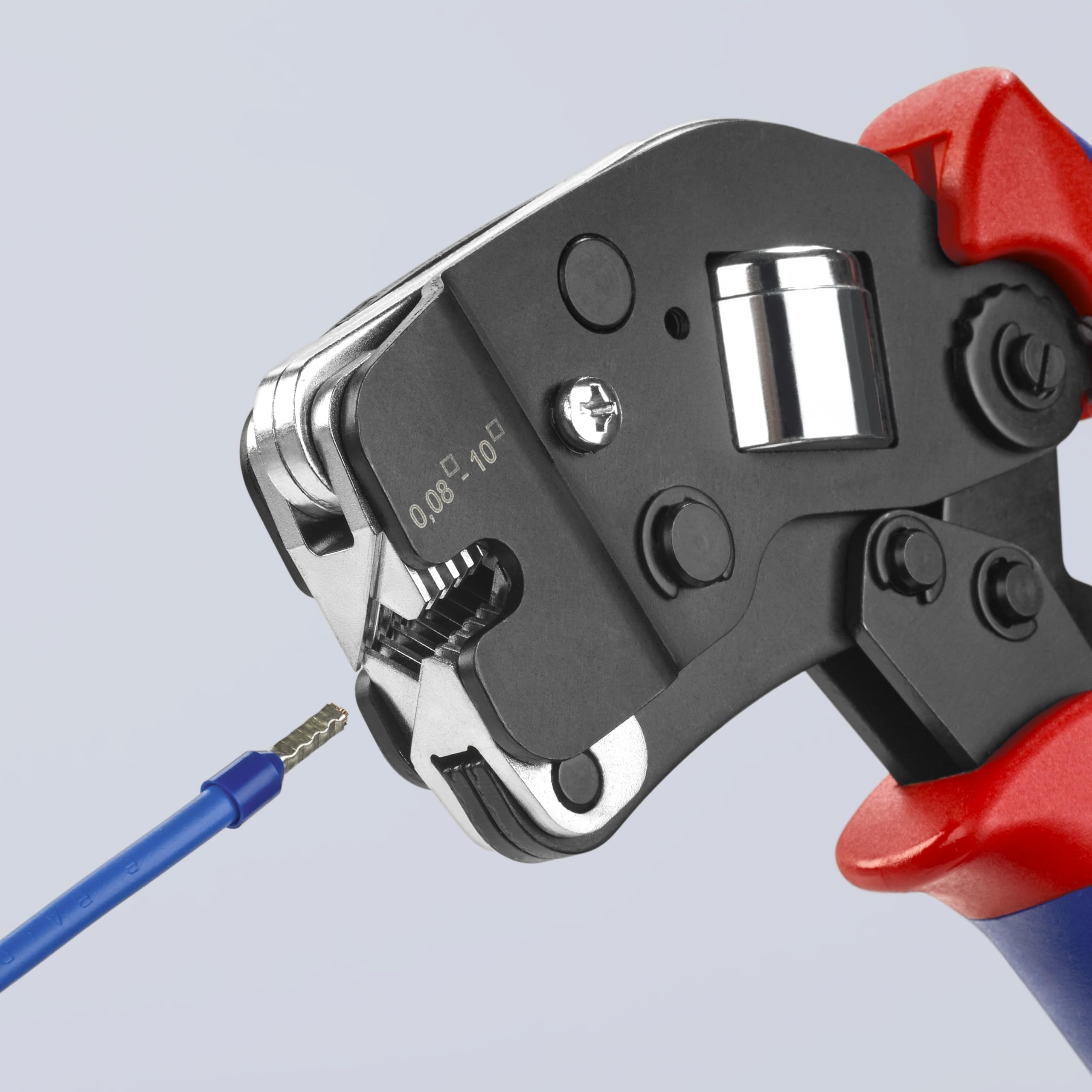 KNIPEX Alicates de crimpado autoajustables para virolas de alambre