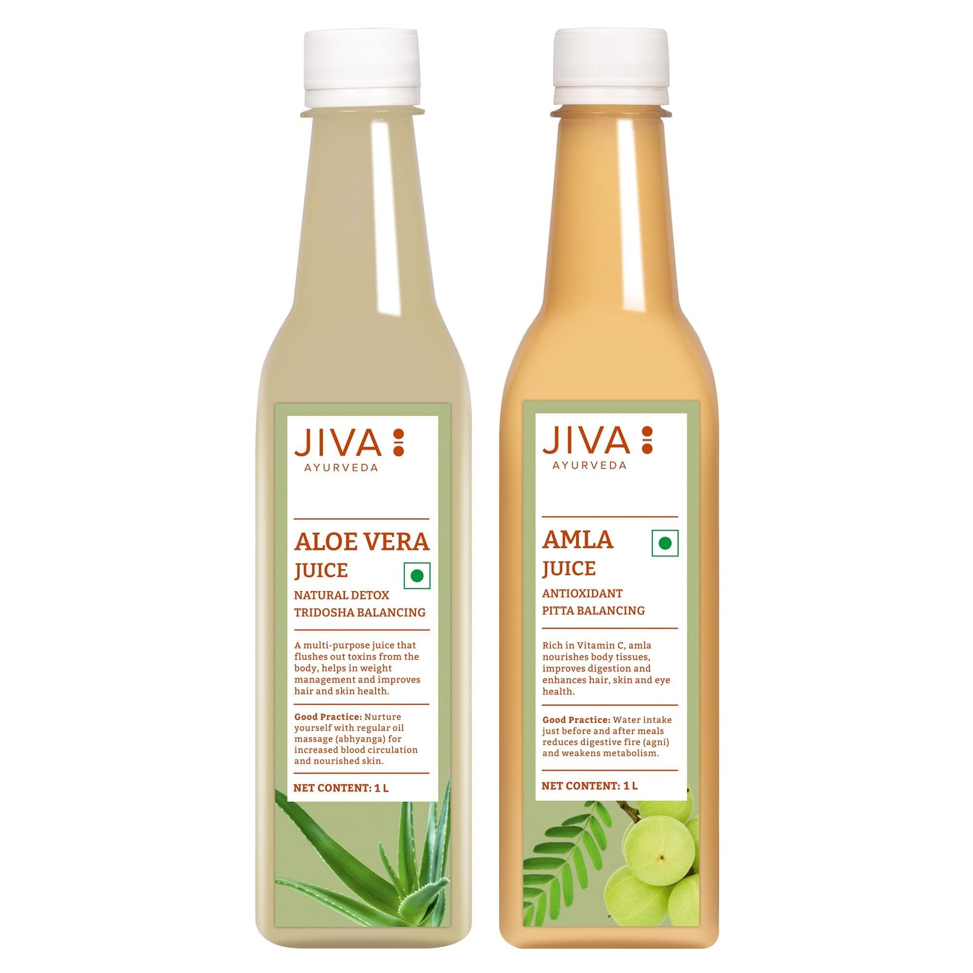 Jiva Amla Juice 1L & Aloe Vera Juice 1L (Combo pack of 2) | Boost Immunity Stamina | Pure, Natural & 100% Ayurvedic Juice | No Preservatives Or Added Sugar (B097713D8K) Amazon Price History, Amazon Price Tracker