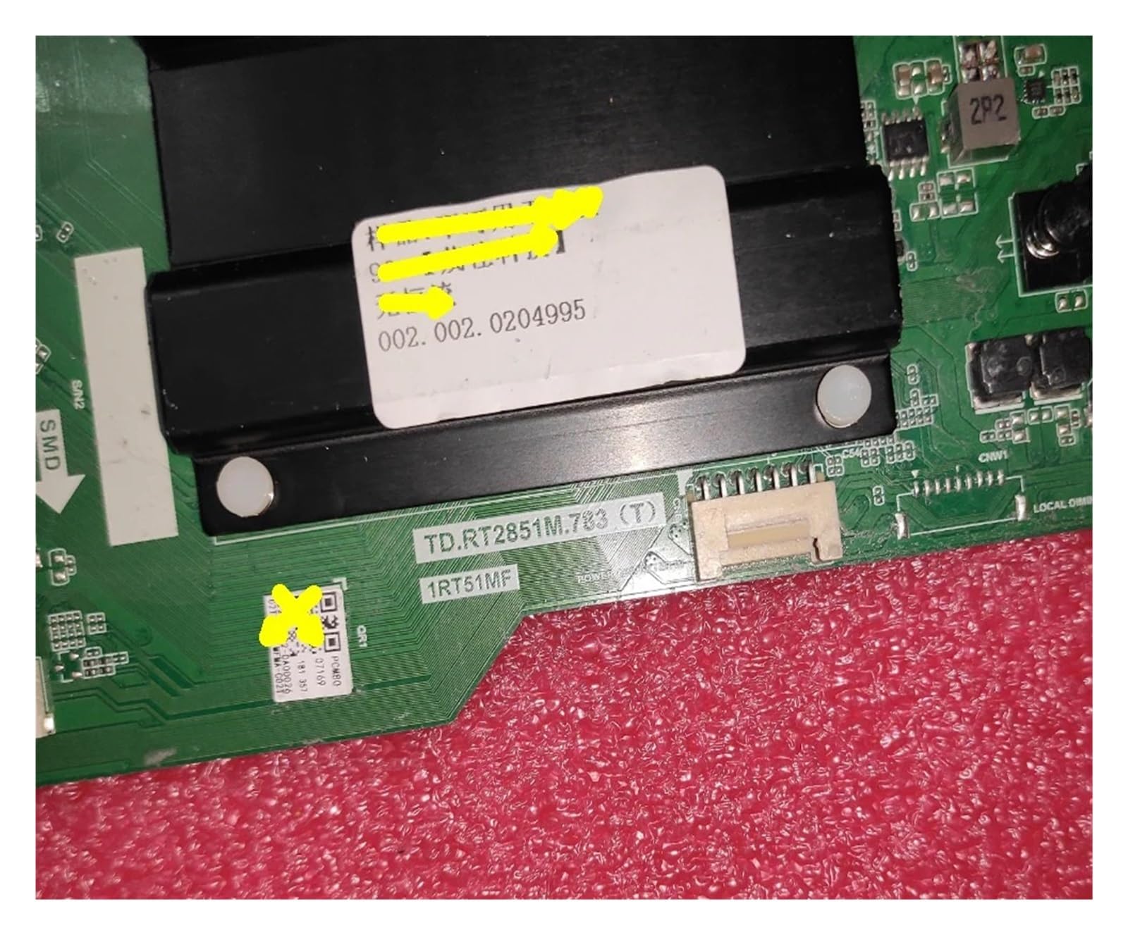 TD.RT2851M.783(T) TD.RT2851M.783(N) 1RT5MF Carte mère TV réseau - Spécifications multiples, veuillez consulter les photos(2T SD 783T)