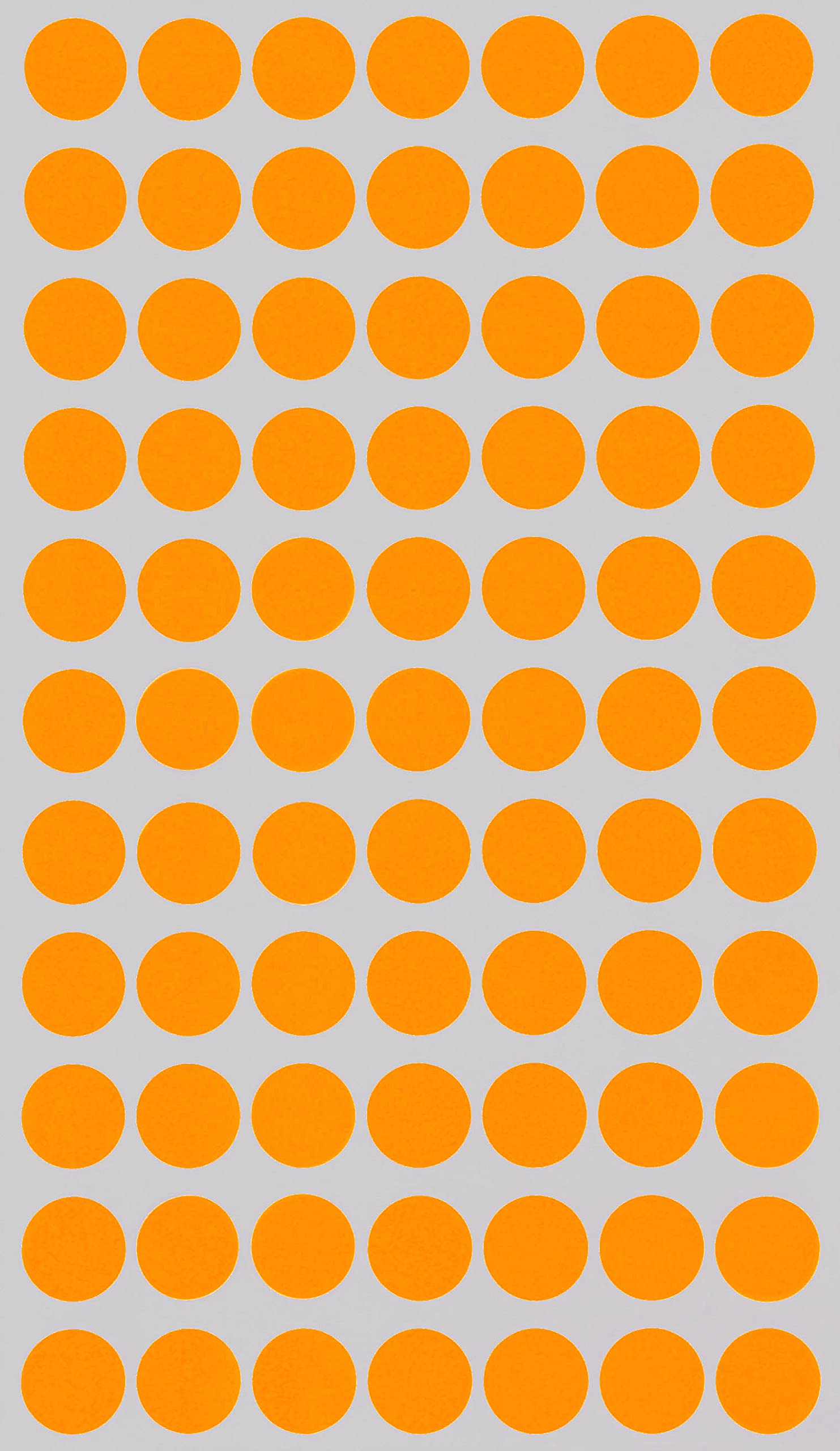 Royal Green Neon Orange Sticker Dots Removable Labels 15mm Colored Circle Stickers 1.5cm 1540 Pack