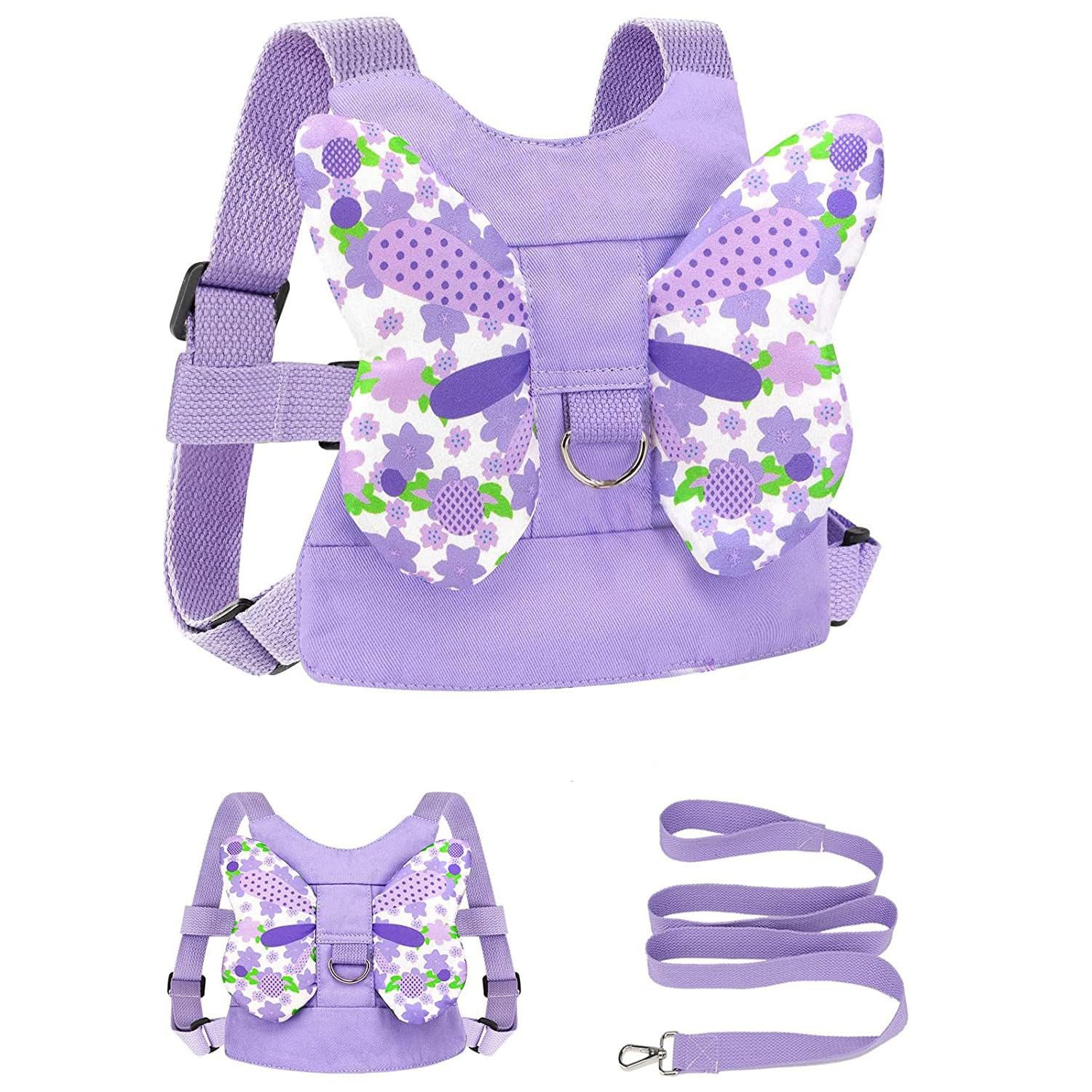 SJTJSPX Baby Reins, Baby Anti-Lost Safety Harnesses for Toddlers Girls Boys, 1-5 Years Kids Butterfly Wings Children's Reins for Walking, Travel โ image 1