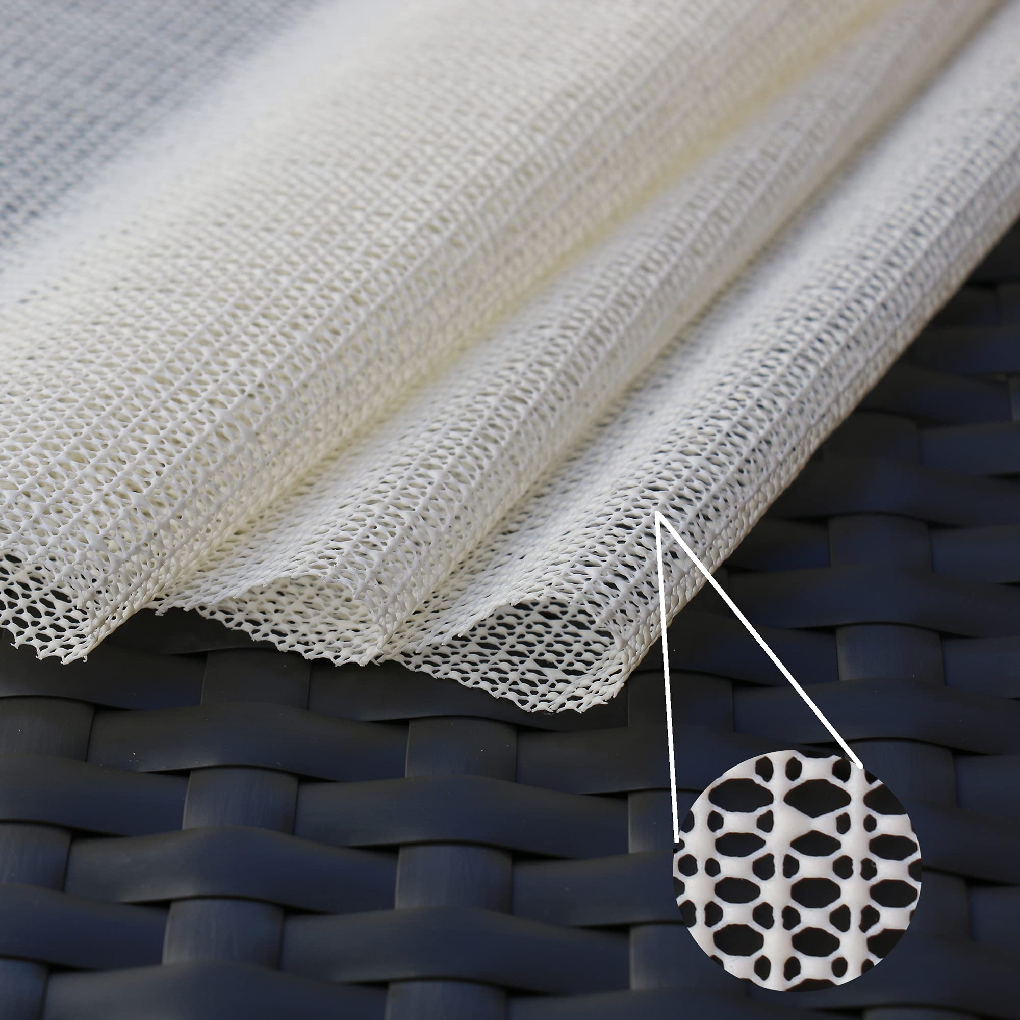 Sunpeak 6PCS/Pack Non-slip Pad for Sofa Cushion, 23x23’’ Anti Skid Cushion Mat for Outdoor Furniture