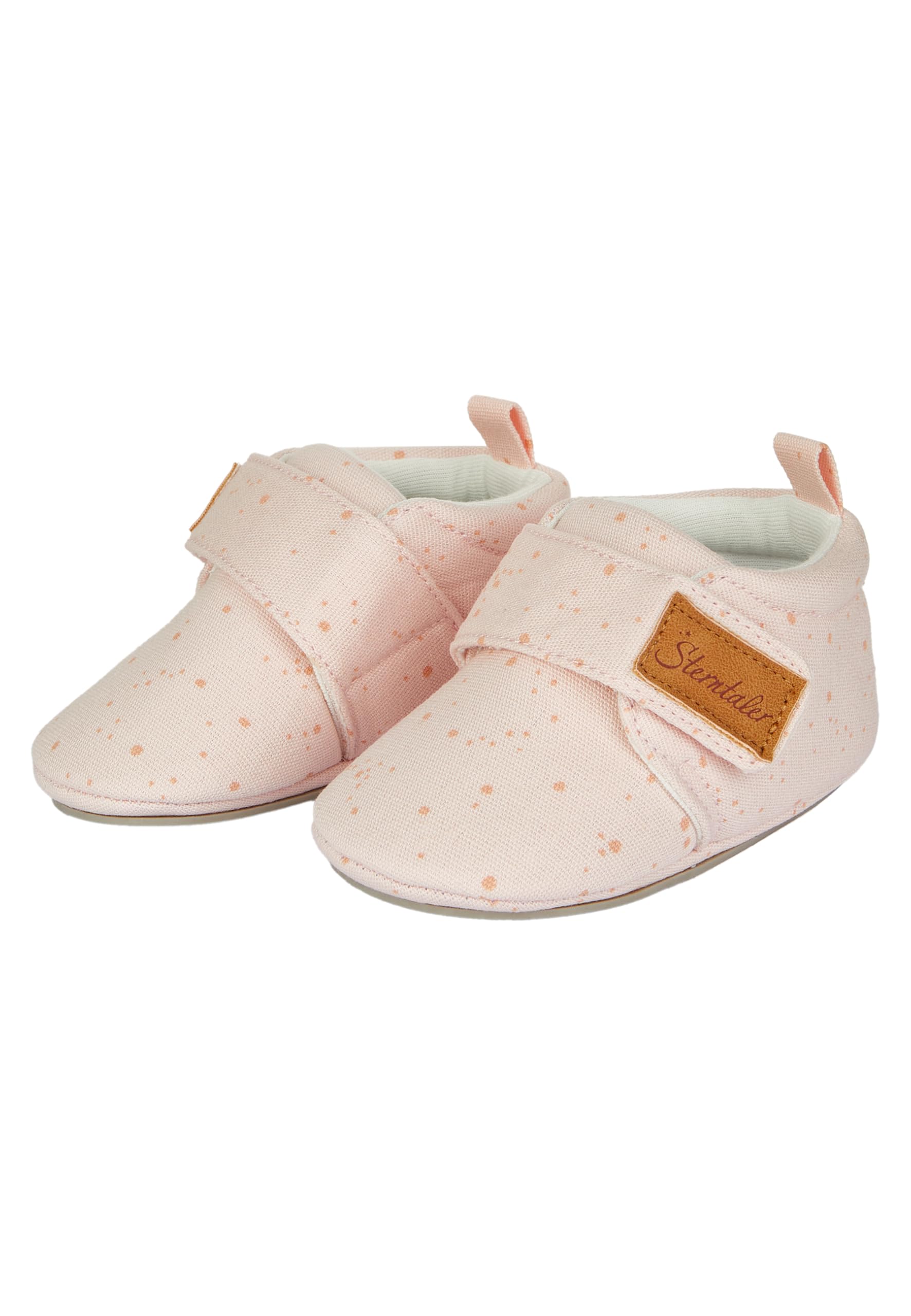Sterntaler Baby Girl's Krabbelschuhe Punkte Loafer, Pale Pink, 0.5 UK Child