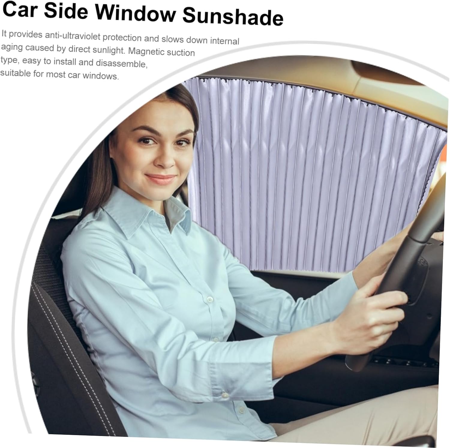 1Set Car Side Window Sunshade Auto Protective Curtain for Easy Installation Heat Rays for Safe Driving and Comfortable Interiors